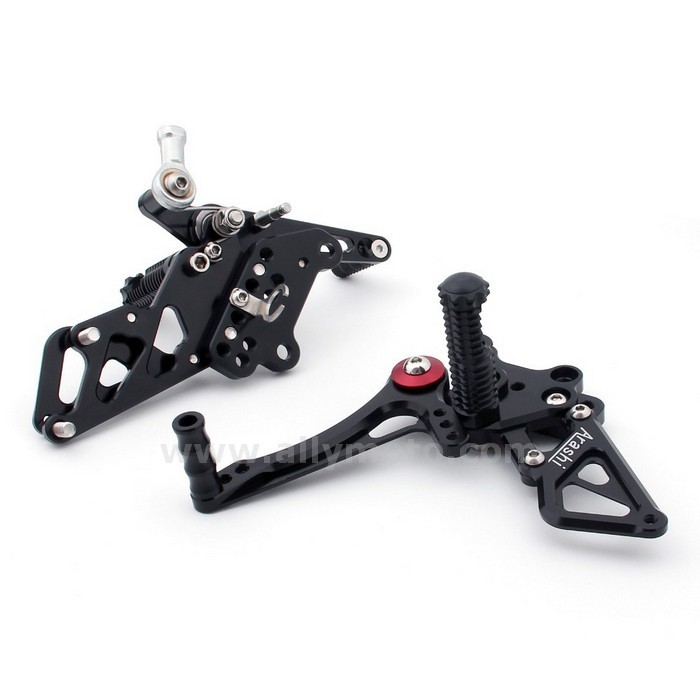 74 Rearset Rear Set Footpegs Kawasaki Z300 2013-2014 Black@3